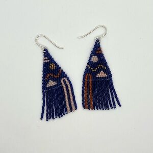 BEADED drop earrings